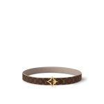 LV Flowergram Ard 30mm Reversible Belt Gray Monogram - Women‘s Belt side view