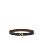 LV Flowergram Round 30mm Reversible Belt Black Monogram - Women‘s Belt side view