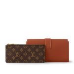 Louis Vuitton Wallet On Chain Low Key Brown Monogram - Monogram Signature interior detail