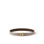 LV Flowergram Ard 30mm Reversible Belt Gray Monogram - Women‘s Belt front view