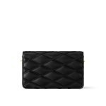Louis Vuitton Wallet On Chain GO-14 Black - The GO-14 back view