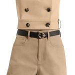LV Flowergram Round 30mm Reversible Belt Black Monogram - Women‘s Belt back view