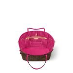 Louis Vuitton Neverfull Bandouliere Inside Out MM Red Monogram - Monogram Signature hardware detail