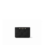 Louis Vuitton Card Holder Black Monogram - Louis Vuitton Wallet or Card Holder front view