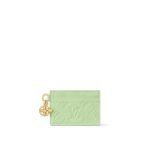 Louis Vuitton Charms Card Holder Green Monogram - Louis Vuitton Wallet or Card Holder front view