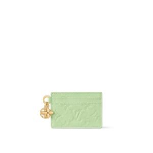 Louis Vuitton Charms Card Holder Green Monogram - Louis Vuitton Wallet or Card Holder front view