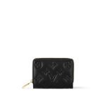 Louis Vuitton Lou Wallet Black Monogram - Louis Vuitton Wallet or Card Holder front view