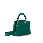 Louis Vuitton Capucines BB Green side view