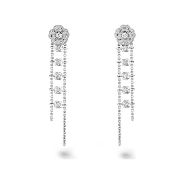 Bouton de Camélia transformable earrings