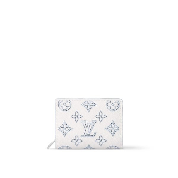 Louis Vuitton Cléa Wallet White Monogram - Louis Vuitton Wallet or Card Holder side view