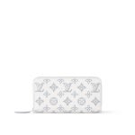 Louis Vuitton Zippy Wallet White Monogram - Louis Vuitton Wallet or Card Holder front view