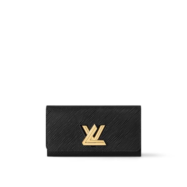 Louis Vuitton Twist Wallet Black - Louis Vuitton Wallet or Card Holder front view