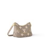 Louis Vuitton Boulogne Gray Monogram - Monogram Signature side view