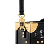 Louis Vuitton Petite Malle Red - Monogram Signature interior detail