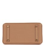 Hermes Birkin 25 Chai Matte Alligator And Togo Touch Permabrass Hardware 47654 product photo 6