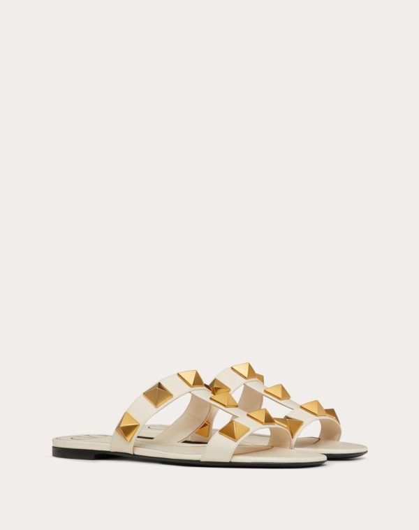Flat Roman Stud Calfskin Slide Sandal 5W2S0BU9ZWM_I16 product photo 1