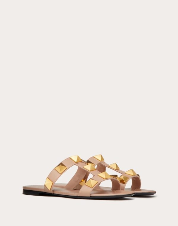 Flat Roman Stud Calfskin Slide Sandal 5W2S0BU9ZWM_GF9 product photo 1