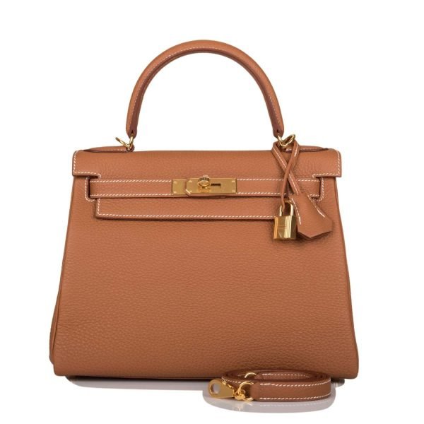 Hermes Kelly Retourne 28 Gold Togo Gold Hardware 72157 product photo 1