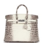 Hermes Birkin 25 Himalaya Niloticus Crocodile Palladium Hardware 106021 product photo 1