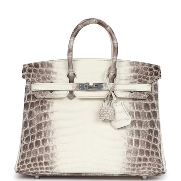 Hermes Birkin 25 Himalaya Niloticus Crocodile Palladium Hardware 106021 product photo 1