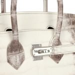 Hermes Birkin 25 Himalaya Niloticus Crocodile Palladium Hardware 106021 product photo 6