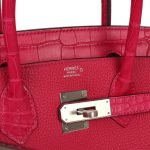 Hermes Birkin 30 Framboise Matte Alligator Togo Touch Palladium Hardware 139851 product photo 6