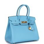 Hermes Birkin 30 Celeste Epsom Gold Hardware 106198 product photo 2