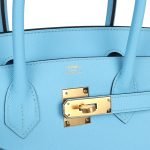 Hermes Birkin 30 Celeste Epsom Gold Hardware 106198 product photo 6