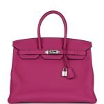 Hermes Birkin 35 Rose Pourpre Togo Palladium Hardware 106728 product photo 1