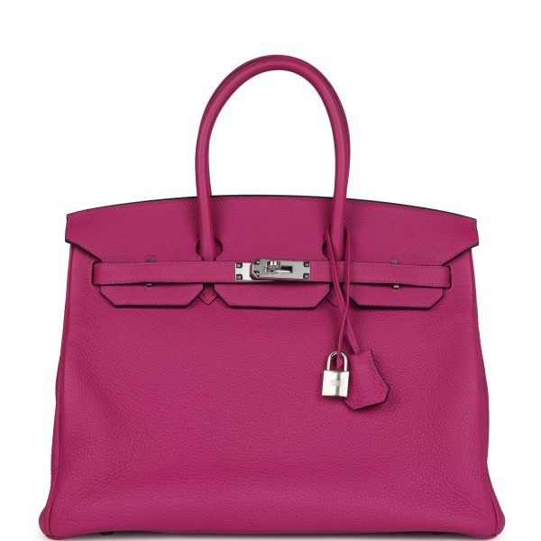 Hermes Birkin 35 Rose Pourpre Togo Palladium Hardware 106728 product photo 1