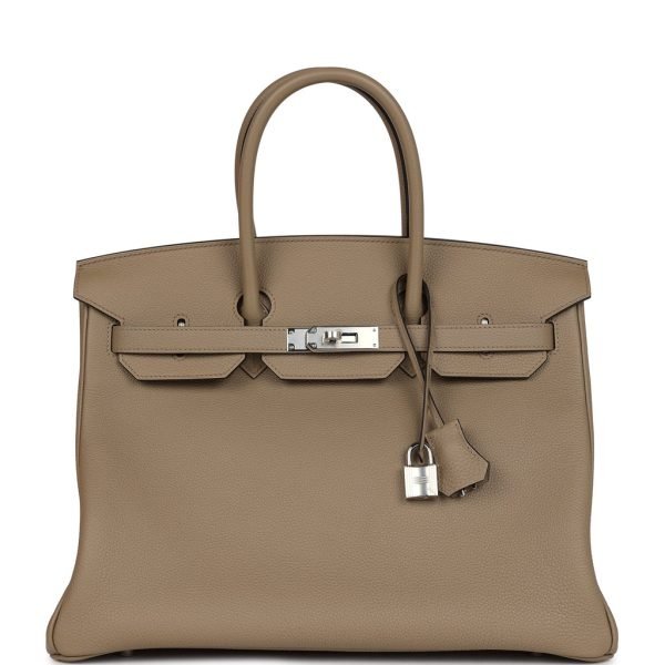 Hermes Birkin 35 Beige Marfa Togo Palladium Hardware 99285 product photo 1