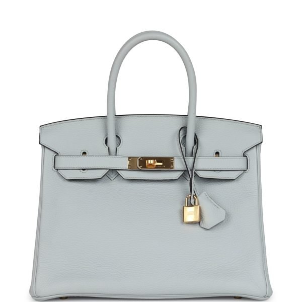 Hermes Birkin 30 Bleu Pale Clemence Gold Hardware 106181 product photo 1
