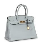 Hermes Birkin 30 Bleu Pale Clemence Gold Hardware 106181 product photo 2