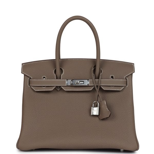 Hermes Birkin 30 Etoupe Togo Palladium Hardware