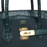 Hermes Birkin 30 Vert Cypress Togo And Matte Alligator Touch Gold Hardware 151791 product photo 6