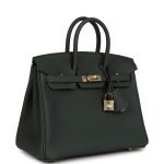 Hermes Birkin 25 Vert Mangrove Togo Permabrass Hardware 151781 product photo 2