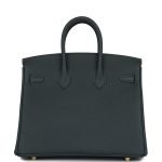 Hermes Birkin 25 Vert Mangrove Togo Permabrass Hardware 151781 product photo 4