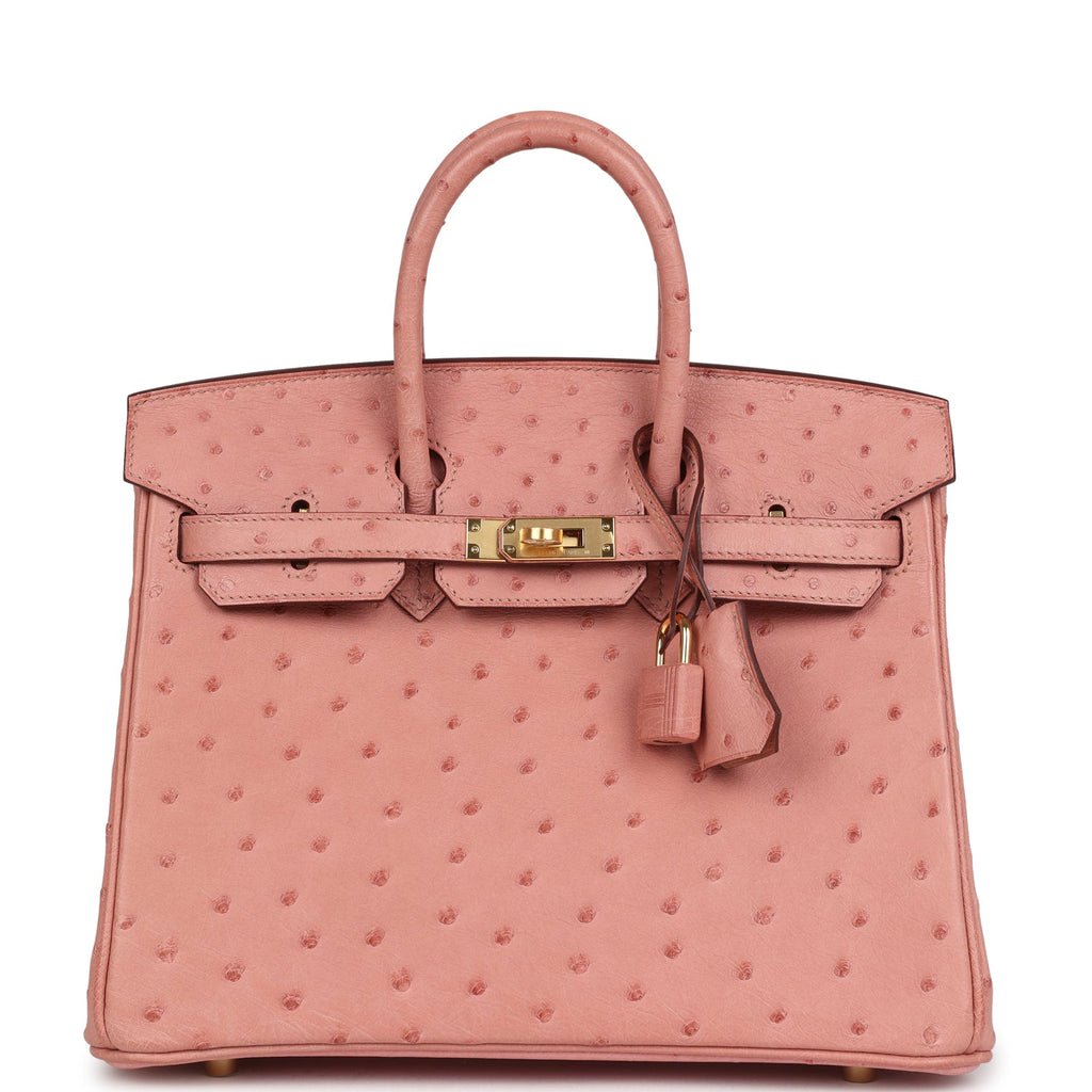 Hermes Birkin 25 Terre Cuite Ostrich Gold Hardware 151761 product photo 1