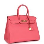 Hermes Birkin 35 Rose Lipstick Togo Gold Hardware 151811 product photo 2