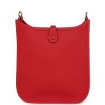 Hermes Evelyne Tpm Vermillion Clemence Gold Hardware 75330 product photo 5