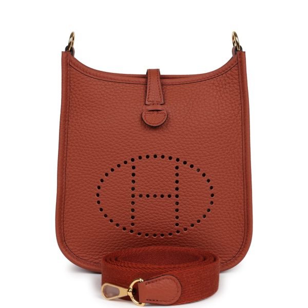 Hermes Evelyne Tpm Cuivre Clemence Gold Hardware 75476 product photo 1