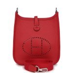 Hermes Evelyne Tpm Vermillion Clemence Palladium Hardware 75392 product photo 1