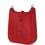 Hermes Evelyne Tpm Vermillion Clemence Palladium Hardware 75392 product photo 3