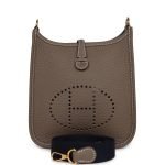 Hermes Evelyne Tpm Etoupe Clemence Gold Hardware 75556 product photo 1