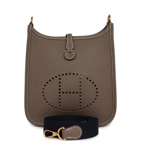 Hermes Evelyne Tpm Etoupe Clemence Gold Hardware 75556 product photo 1