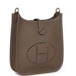 Hermes Evelyne Tpm Etoupe Clemence Gold Hardware 75556 product photo 2