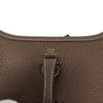 Hermes Evelyne Tpm Etoupe Clemence Gold Hardware 75556 product photo 7