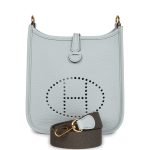 Hermes Evelyne Tpm Bleu Pale Clemence Gold Hardware 75398 product photo 1