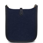 Hermes Evelyne Tpm Bleu Nuit Feutre And Caban Swift Gold Hardware 75399 product photo 5