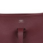 Hermes Evelyne Iii PM Bordeaux Clemence Palladium Hardware 75396 product photo 5